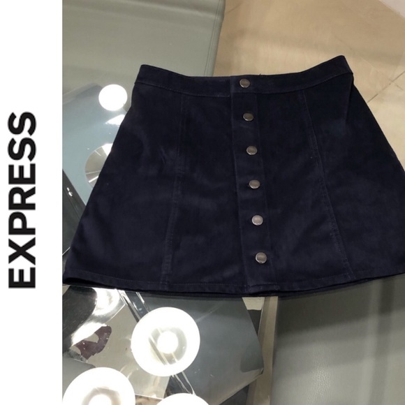 Express Button front A- line skirt size 4 - Picture 1 of 6